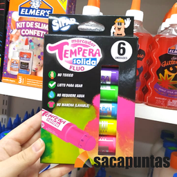 [L117310] TEMPERA SOLIDA SIFAP FLUO X6 COLORES (L117310)