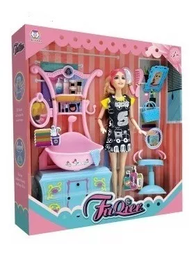 [J21913] MUÑECA SET CON BAÑO FUQIER CON LUCES Y SONIDOS (J21913)