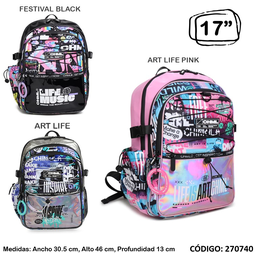 [L270740] MOCHILA 17" CHIMOLA HOLO ESPALDA (L270740)