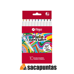 [L34181] MARCADOR FILGO PINTO 2221 CONIC X10 SURTIDO (L34181)