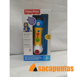 [J1739] MICRÓFONO CON LUZ, GRABACIÓN Y REPRODUCCIÓN DE SÓNIDO FISHER PRICE (J1739)