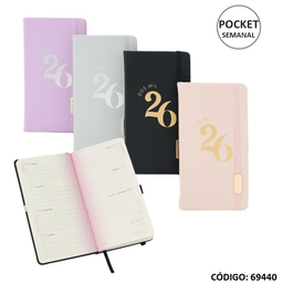 [L69440] AGENDA 2026 F.W. POCKET SEMANAL ENCUADERNADA   (L69440)