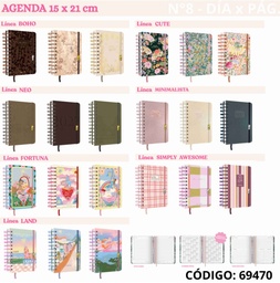 [L69470] AGENDA 2027 FW N8 DIA POR PAGINA 12X17cm. (L69470)