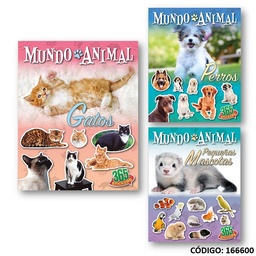 [L166600] LIBRO DIDA MUNDO ANIMAL 365 STICKERS (L166600)