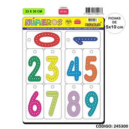 [L245300] CONTRACOLADO NUMEROS 23X30cm. (L245300)