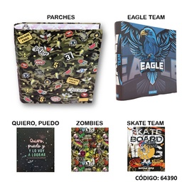 [L64390] CARPETA 3A CARTONE PUNTO CERO FANTASIA (L64390)