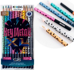 [L24315] LAPIZ COLORING METALIZADO X12 COLORES (L24315)