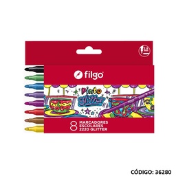 [L36280] FIBRA FILGO 2220 GLITTER X8 COLORES (L36280)