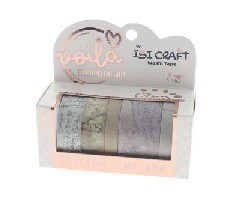 [L24390] WASHI TAPE IBI CRAFT X5 STAMP EDIT (L24390)