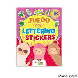 [L130080] LIBRO CON LETTERING Y STICKERS (L130080)