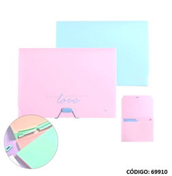 [L69910] CLASIFICADOR A4 FW  9 DIVISIONES PASTEL (L69910)