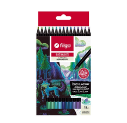 [L36420] LAPIZ COLOR FILGO SUPERSOFT X15 COLORES FRIOS (L36420)
