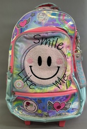 [L1470600] MOCHILA CARRO 18" FOOTY  SMILE CON LUZ (L1470600)