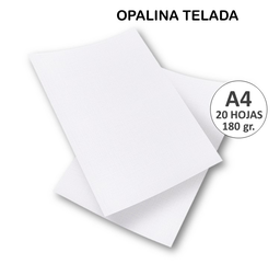 [L133140] PAPEL OPALINA TELADA A4 180grs. (L133140)