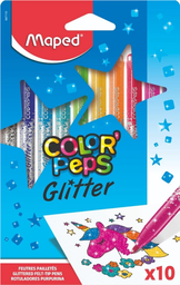 [L151761] MARCADOR MAPED COLOR PEPS GLITTER X10 COLORES (L151761)