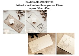 [R25309] BANDEJA RECTANGULAR FELICES FIESTAS (R25309)