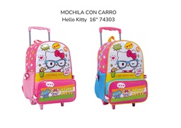 MOCHILA CARRO 16" WABRO HELLO KITTY (L25466)