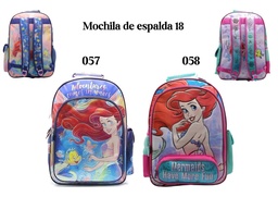 [L25479] MOCHILA 18" CRESKO SIRENITA JARDIN ESPALDA (L25479)