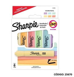 [L256700] RESALTADOR SHARPIE PASTEL X6 COLORES (L256700)