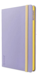 [L231630] CUADERNO MOOVING NOTES A5 TAPA DURA RAYADO X96 hjs. CON ELASTICO (L231630)
