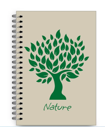 [L105714] CUADERNO A5 16x21 PAPERLAND ECO NATURAL NATURALEZA LISO (L105714)