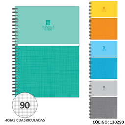 [L130290] CUADERNO A4 TAPA DURA ROZINI FACOLTA CUADRICULADO X90hjs. (L130290)