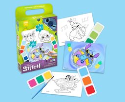 [L60704] SET PINTANDO CON ACUARELA 24 COLORES + PINCEL STICH (L60704)