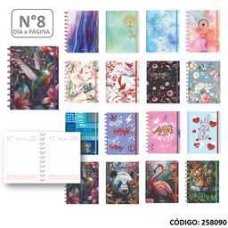 [L258090] AGENDA 2026 NORPAC N8 DIA POR PAGINA ESPIRAL FANTASIA (L258090)