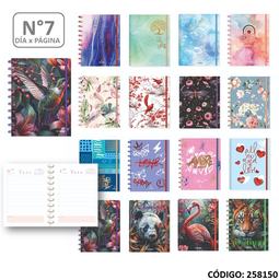 [L258150] AGENDA 2026 NORPAC N7 DIA POR PAGINA ESPIRAL FANTASIA (L258150)