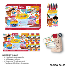 [L361000] SET PARTY FILGO LAPIZ/PASTA (L361000)