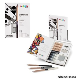 [L31680] LAPIZ GRAFITO CARIOCA ARTISTICO PREMIUM X8 COLORES (L 31680)