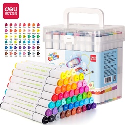 [L27704] MARCADOR DELI DOBLE PUNTA AGUA X48 COLORES (L27704)