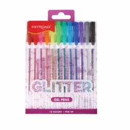 [L28026] ROLLER KEYROAD GLITTER X12 COLORES (L28026)