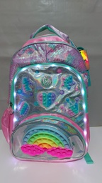 [L27942] MOCHILA 18" FOOTY RAINBOW POP IT ESPALDA(L27942)