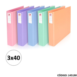 CARPETA 3A THE PELL PASTEL (L145190)