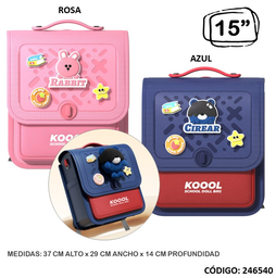 [L246540] MOCHILA 15" KOOL JARDIN GRANDE ESPALDA (L246540)