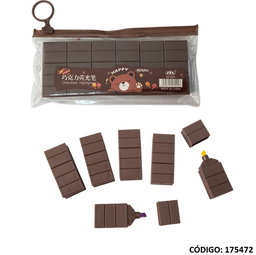 [L175472] RESALTADOR MINI CHOCOLATE X6 COLORES (L175472)