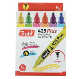 [L30600] RESALTADOR TRABI 425 FLUO X6 COLORES (L30600)