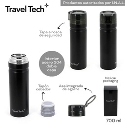 [R30639] BOTELLA 700ml. TRAVEL METAL (R30639)