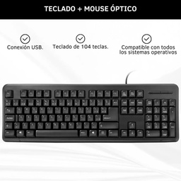 [L30900] TECLADO DXCOMBMT12 + MOUSE OPTICO (L30900)