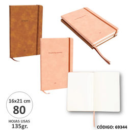 [L69344] CUADERNO FW TAPA DURA 14X21cm. B-PACK LISAS X80hjs. 135gr. (L69344)