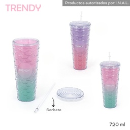 [R31110] VASO TRENDY 720ml. PLASTICO (R31110)