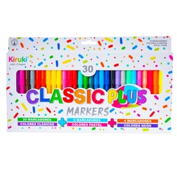 [L31726] MARCADOR KIRUKI ESCOLAR X30 COLORES (L31726)