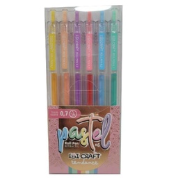 [L30400] BOLIGRAFO IBI GEL X6 COLORES PASTEL (L30400)