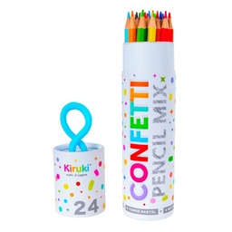 [L31924] LAPICES DE COLOR KIRUKI TUBO x 24 (L31924)