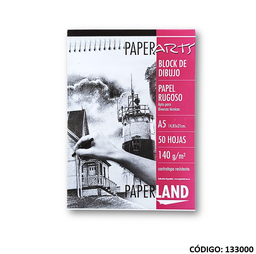 [L133000] BLOCK DIBUJO A5 PAPERLAND RUGOSO 140gr. (L133000)