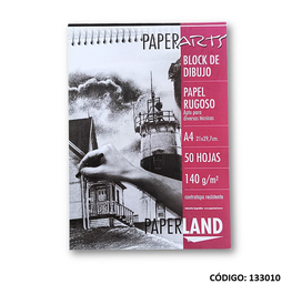 [L133010] BLOCK DIBUJO PAPERLAND A4 140gr. RUGOSO (L133010)