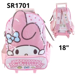 [L32783] MOCHILA CARRO 18" CRESKO MY MELODY (L32783)