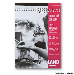 [L133020] BLOCK DIBUJO PAPERLAND 35x50 140grs.RUGOSO (L133020)