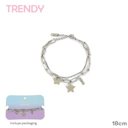 [R32498] PULSERA TRENDY DE ACERO (R32498)